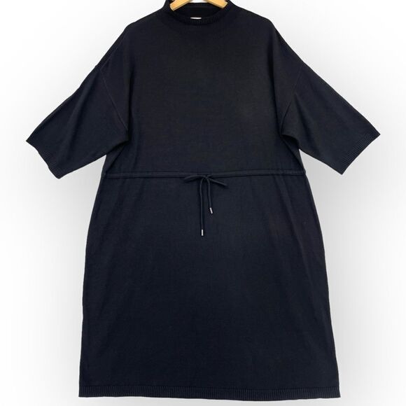 -Anne Klein Women Mock-Neck Drawstring-Waist Sweater Plus Size Dress NWT 2X - Picture 1 of 9